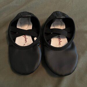 Toddler Size 9 Soft Dance Ballet Shoes - Black
